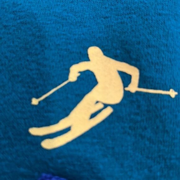 BOYS SIZE LARGE 14/16 LANDS END “Born to ski” SWEATER - Picture 8 of 11